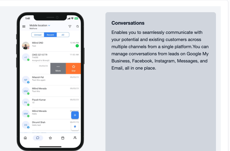 Conversations all in one place