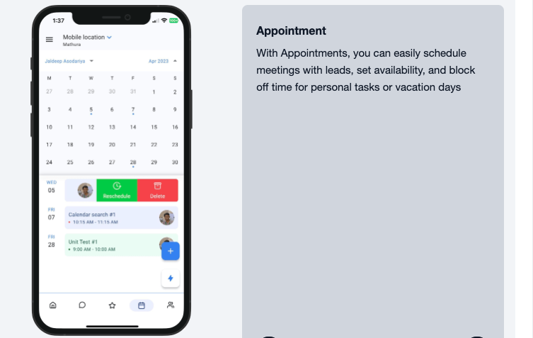 Calendar & Appointment Scheduling
