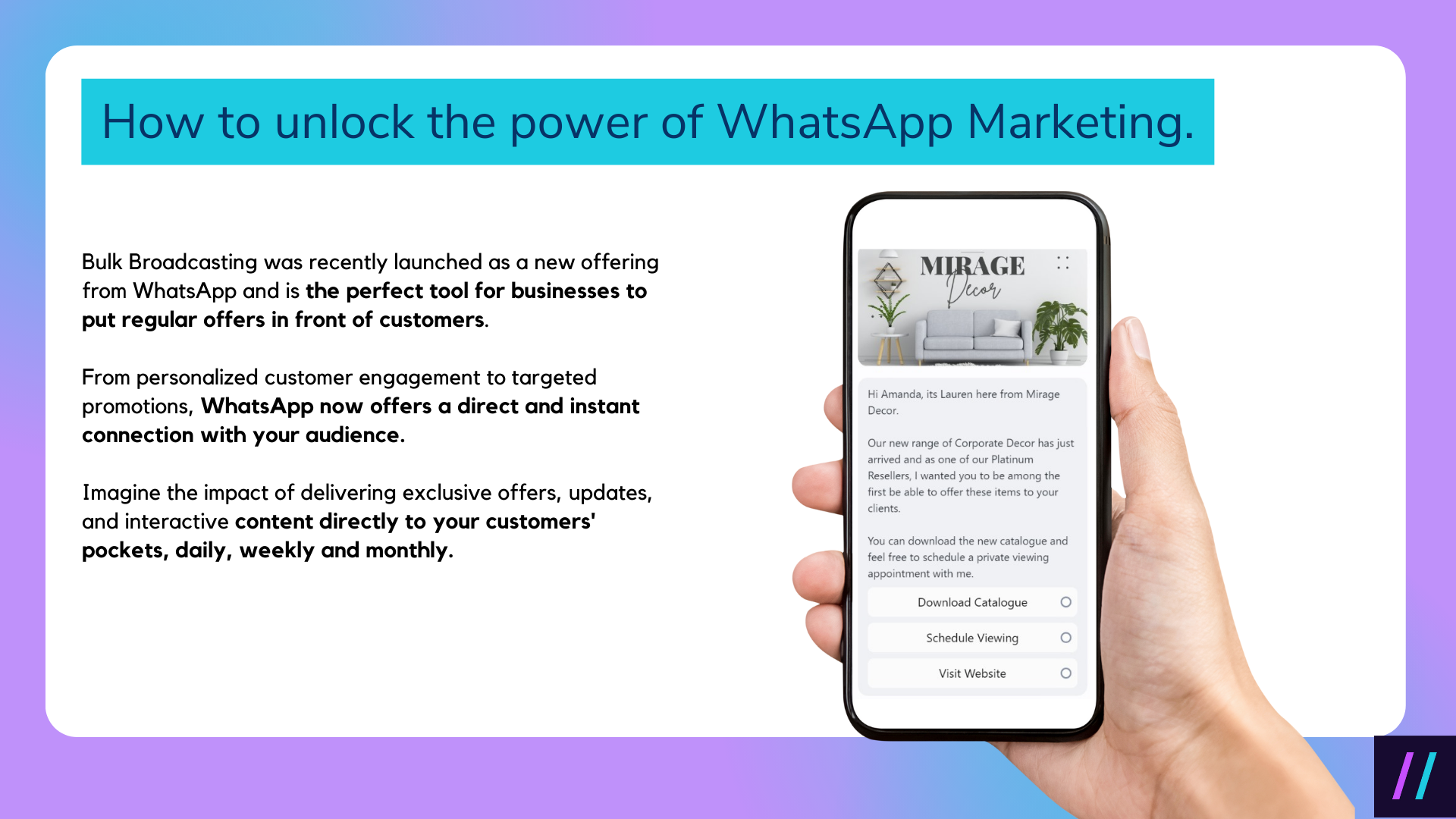 Unlock the power of WhatsApp marketing