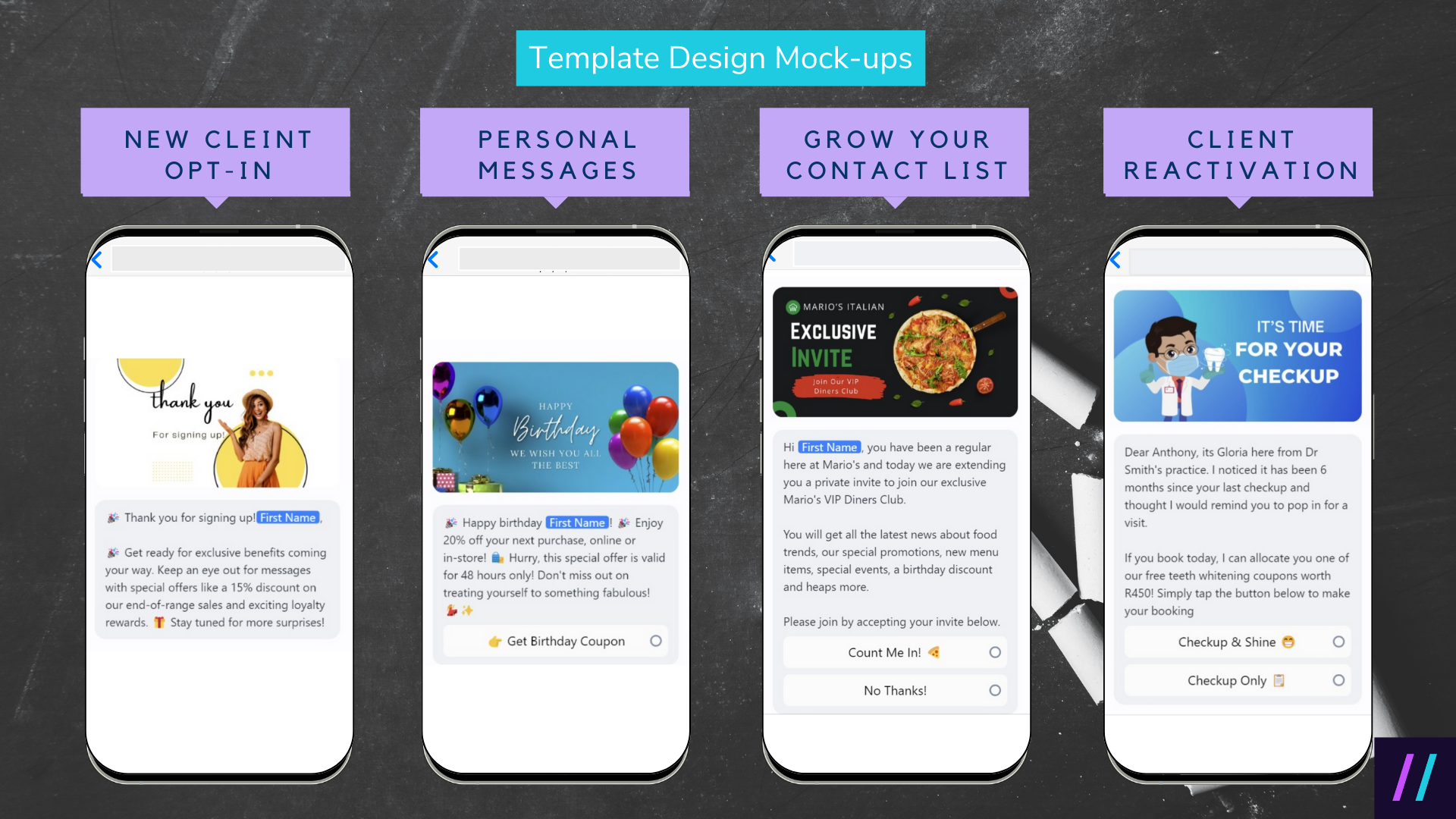 WhatsApp Bulk Messaging templates